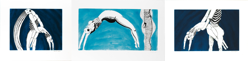 Medium triptych all 3 prints