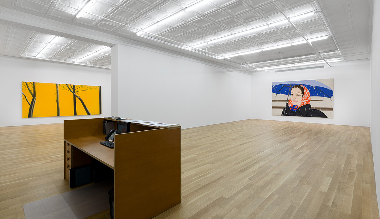 Alex katz three paintings installation shot 1