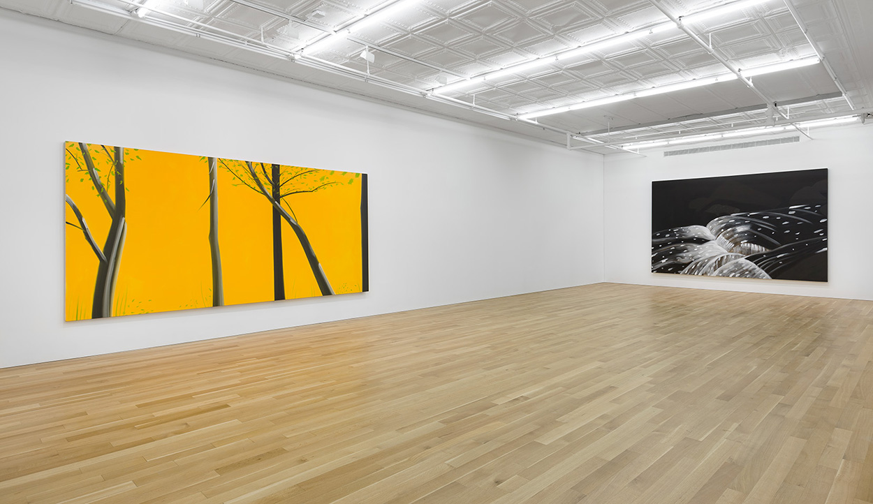 Alex katz three paintings installation shot 2